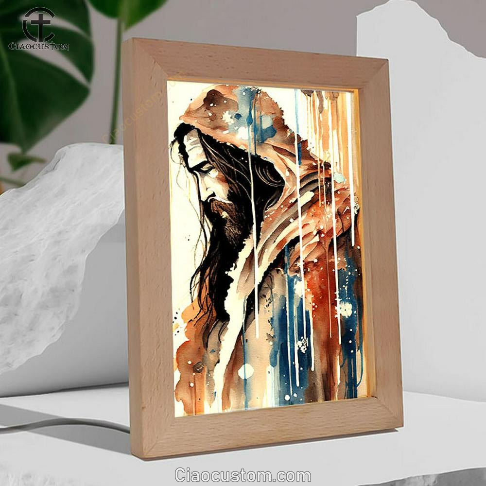 Jesus Christ Pictures Frame Lamp Art - Jesus Art Prints - Jesus Art - Christian Home Decor