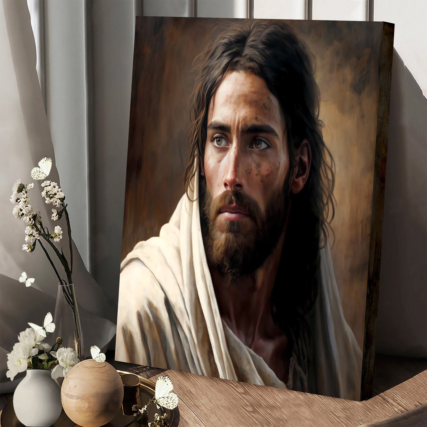 Jesus Christ Portrait - Jesus Canvas Art - Christian Wall Art