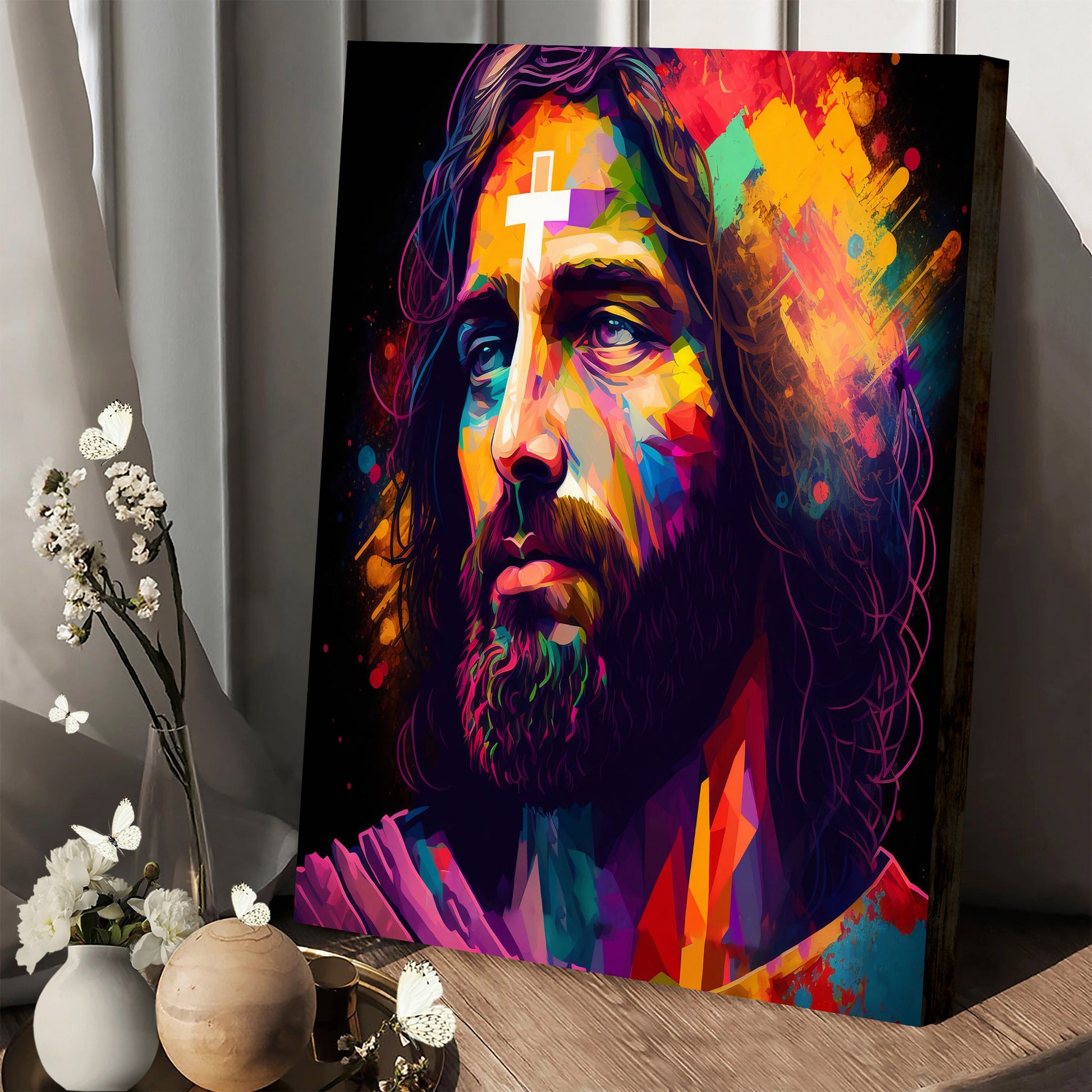 Jesus Christ Portrait - Jesus Canvas Art - Christian Wall Canvas