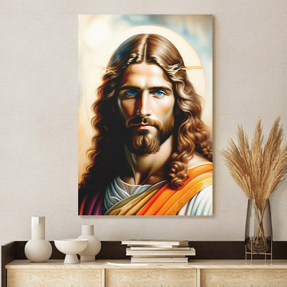 Jesus Christ Portrait - Jesus Canvas Pictures - Christian Wall Art