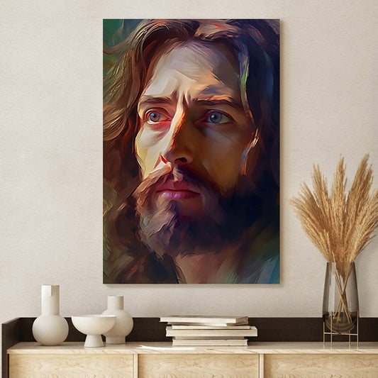 Jesus Christ Portrait - Jesus Canvas Pictures - Christian Wall Art