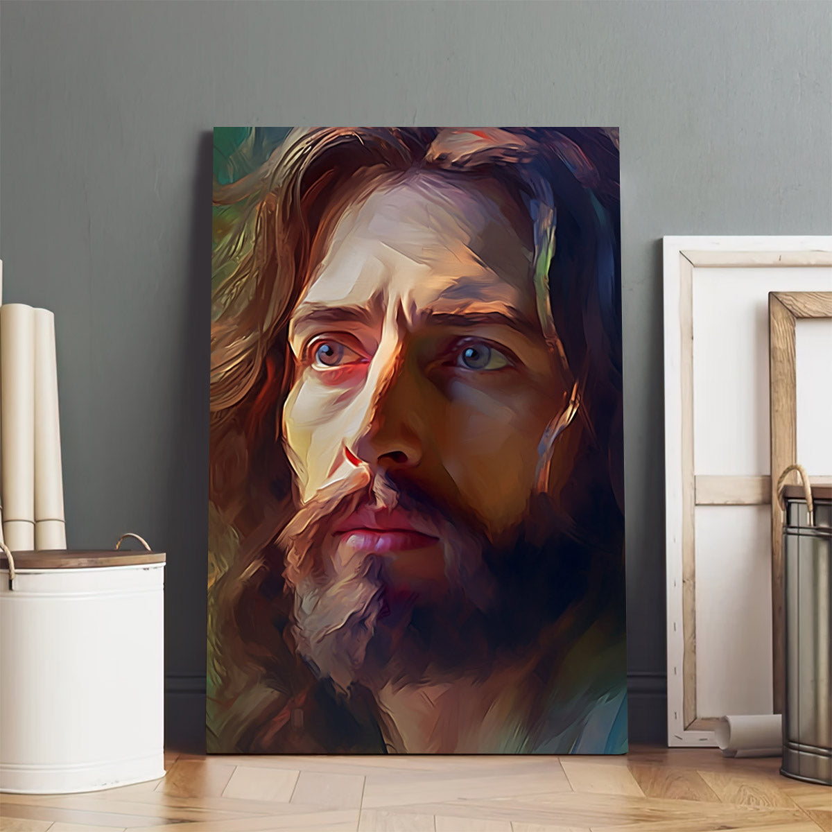 Jesus Christ Portrait - Jesus Canvas Pictures - Christian Wall Art