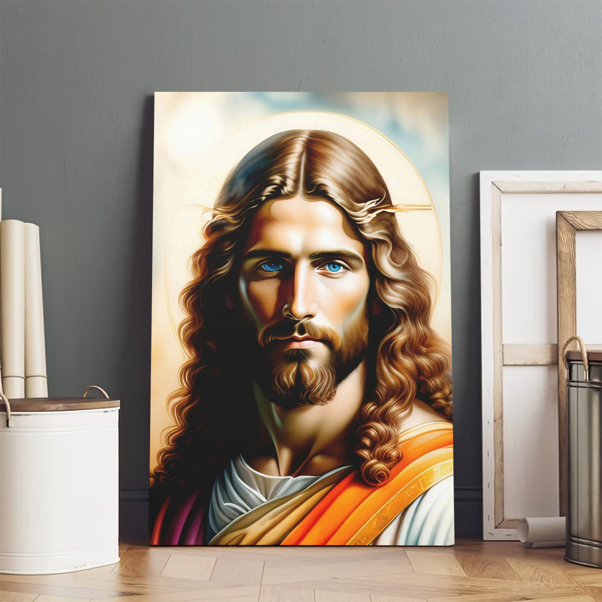 Jesus Christ Portrait - Jesus Canvas Pictures - Christian Wall Art