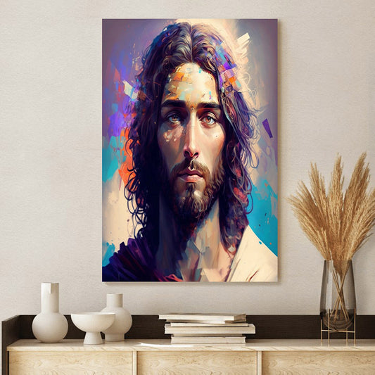 Jesus Christ Portrait 3 - Jesus Canvas Art - Christian Wall Canvas