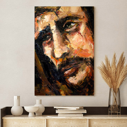 Jesus Christ Portrait Canvas Pictures - Jesus Canvas Painting - Christian Canvas Prints