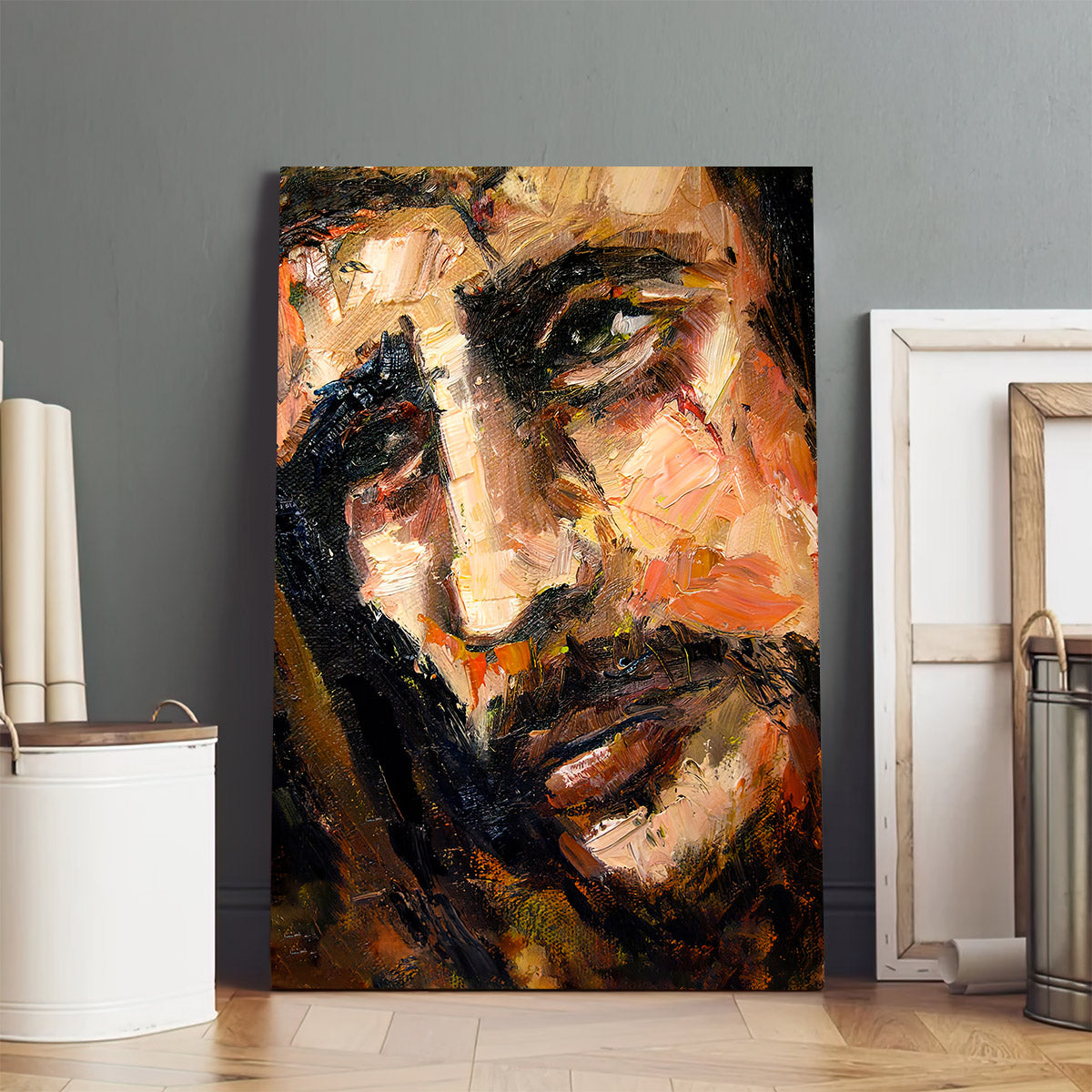 Jesus Christ Portrait Canvas Pictures - Jesus Canvas Painting - Christian Canvas Prints