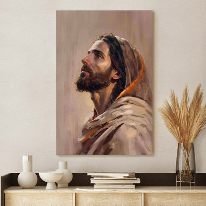 Jesus Christ Portrait Canvas Prints - Jesus Christ Art - Christian Canvas Wall Decor