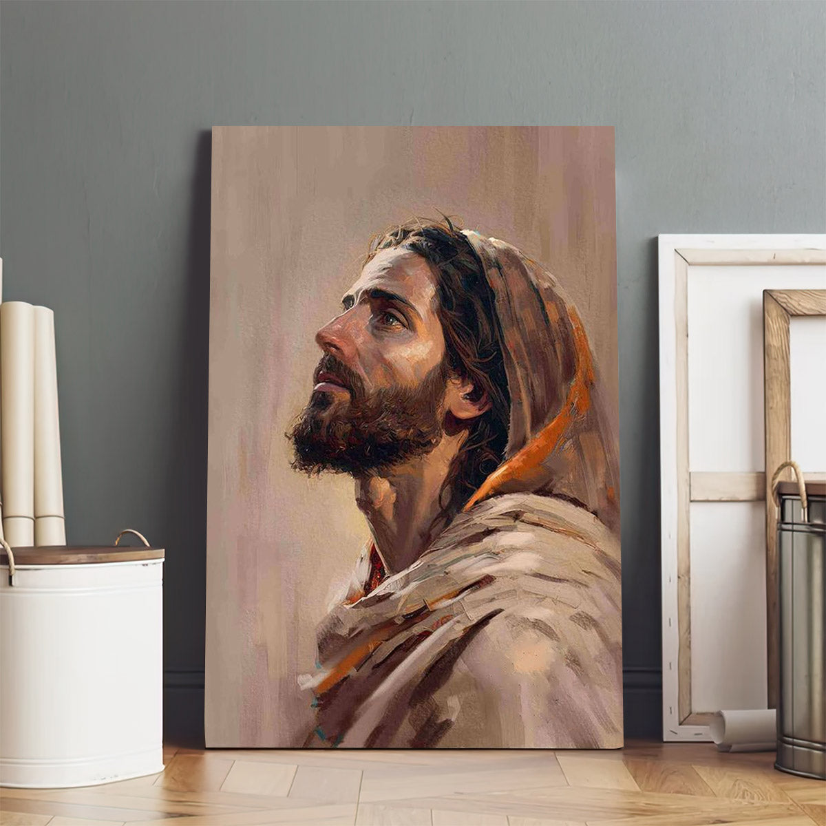 Jesus Christ Portrait Canvas Prints - Jesus Christ Art - Christian Canvas Wall Decor