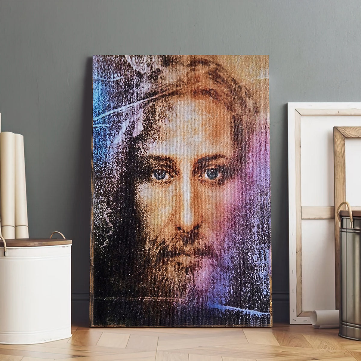 Jesus Christ Portrait Canvas Wall Art - Jesus Portrait Picture - Religious Gift - Christian Wall Art Decor