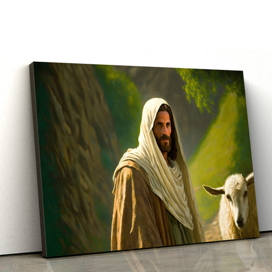 Jesus Christ Portrait Christian Artwork Religious - Canvas Pictures - Jesus Canvas Art - Christian Wall Art