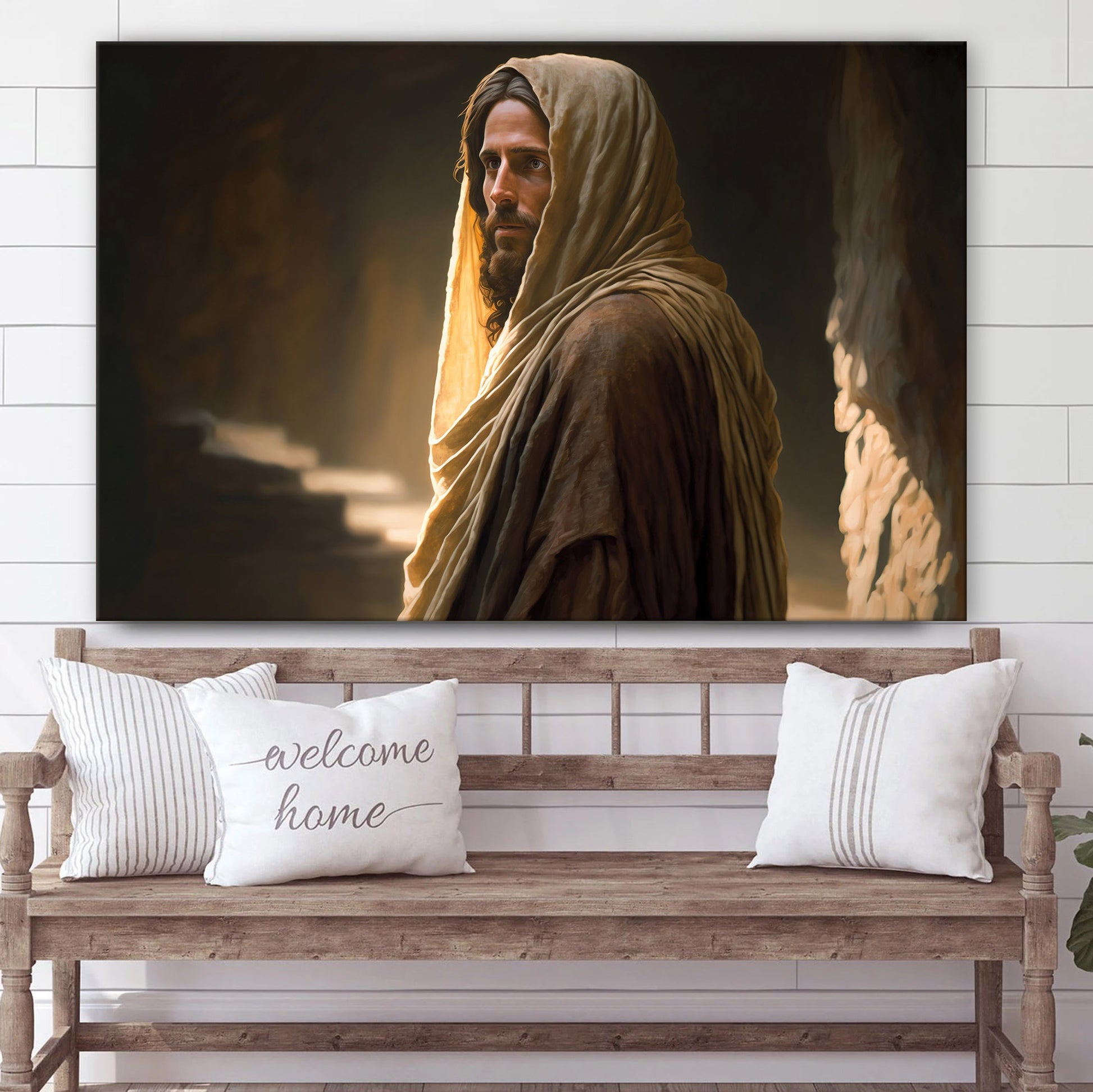 Jesus Christ Portrait Christian Artwork Religious 1 - Canvas Pictures - Jesus Canvas Art - Christian Wall Art