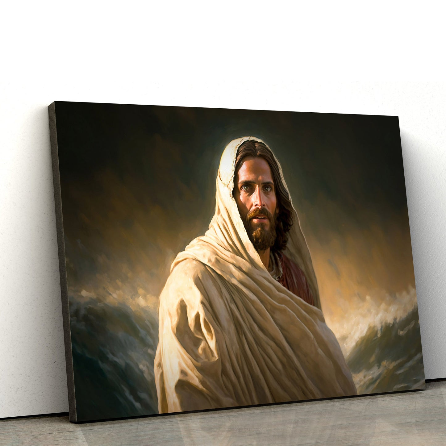 Jesus Christ Portrait Christian Artwork Religious 2 - Canvas Pictures - Jesus Canvas Art - Christian Wall Art