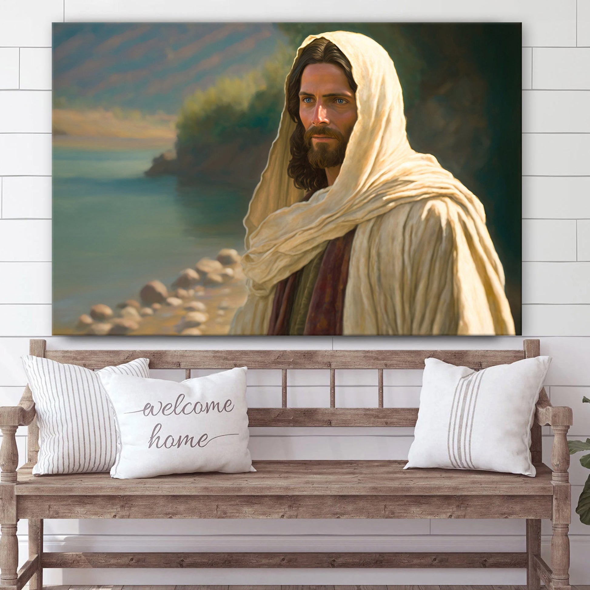Jesus Christ Portrait Christian Artwork Religious 3 - Canvas Pictures - Jesus Canvas Art - Christian Wall Art