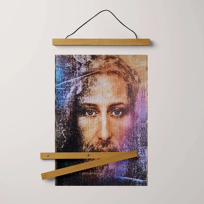 Jesus Christ Portrait Hanging Canvas Wall Art - Jesus Portrait Picture - Religious Gift - Christian Wall Art Decor