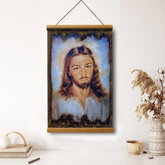 Jesus Christ Portrait Hanging Canvas Wall Art 1 - Jesus Portrait Picture - Religious Gift - Christian Wall Art Decor