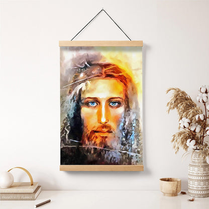 Jesus Christ Portrait Hanging Canvas Wall Art 2 - Jesus Portrait Picture - Religious Gift - Christian Wall Art Decor