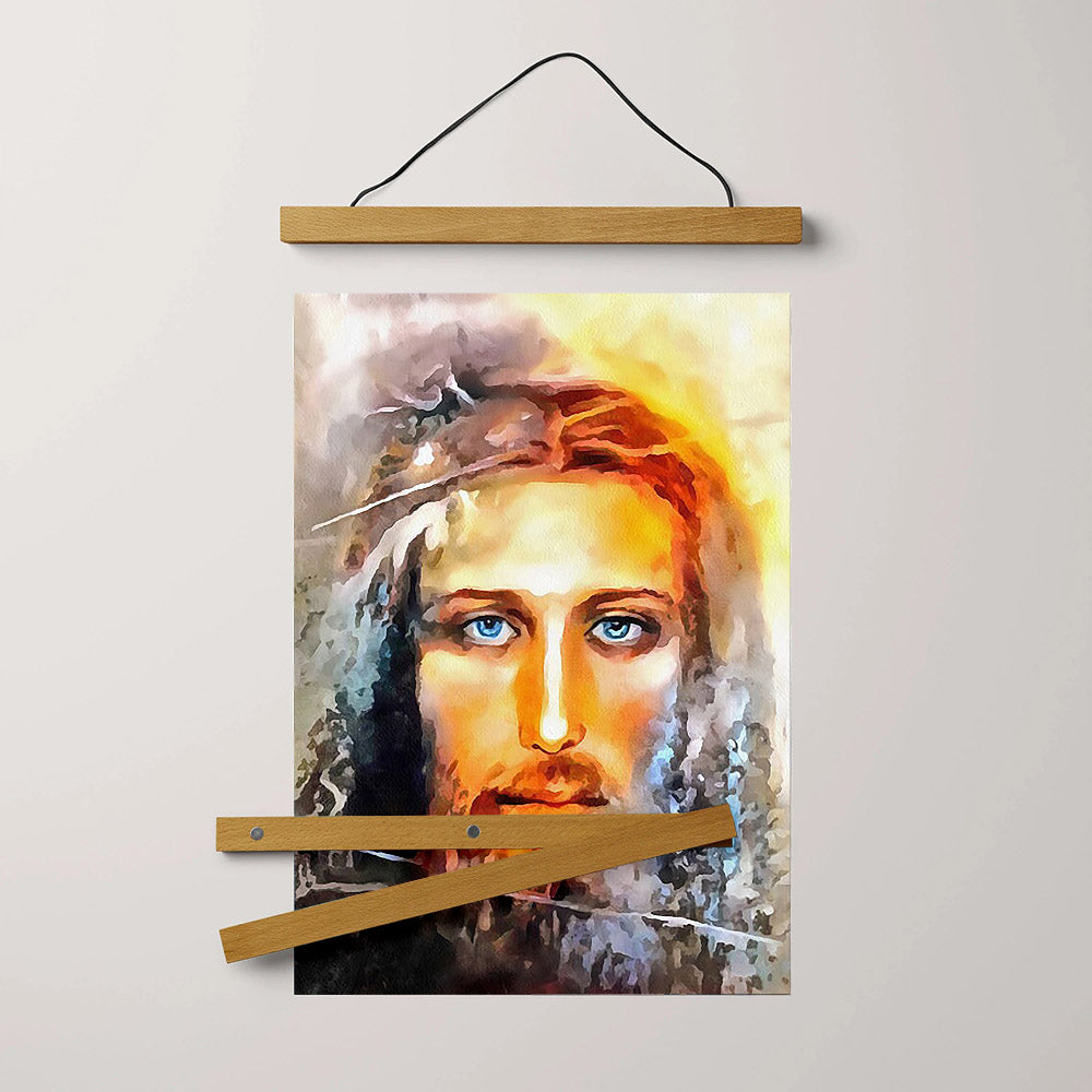 Jesus Christ Portrait Hanging Canvas Wall Art 2 - Jesus Portrait Picture - Religious Gift - Christian Wall Art Decor