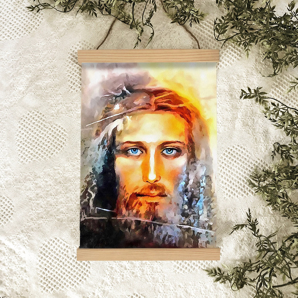 Jesus Christ Portrait Hanging Canvas Wall Art 2 - Jesus Portrait Picture - Religious Gift - Christian Wall Art Decor