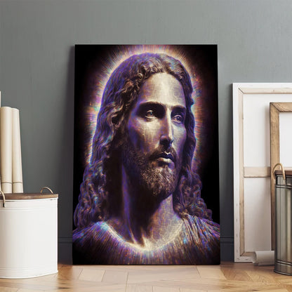 Jesus Christ Portrait Illustration - Jesus Canvas Art - Christian Wall Art
