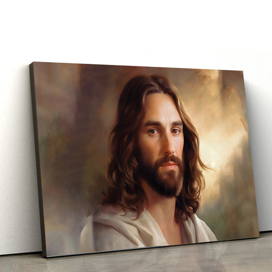 Jesus Christ Portrait Oil Painting Christian Art 1 - Canvas Pictures - Jesus Canvas Art - Christian Wall Art