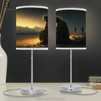 Jesus Christ Portrait Table Lamp Pictures - Faith Art - Christian Table Lamp For Bedroom Decor