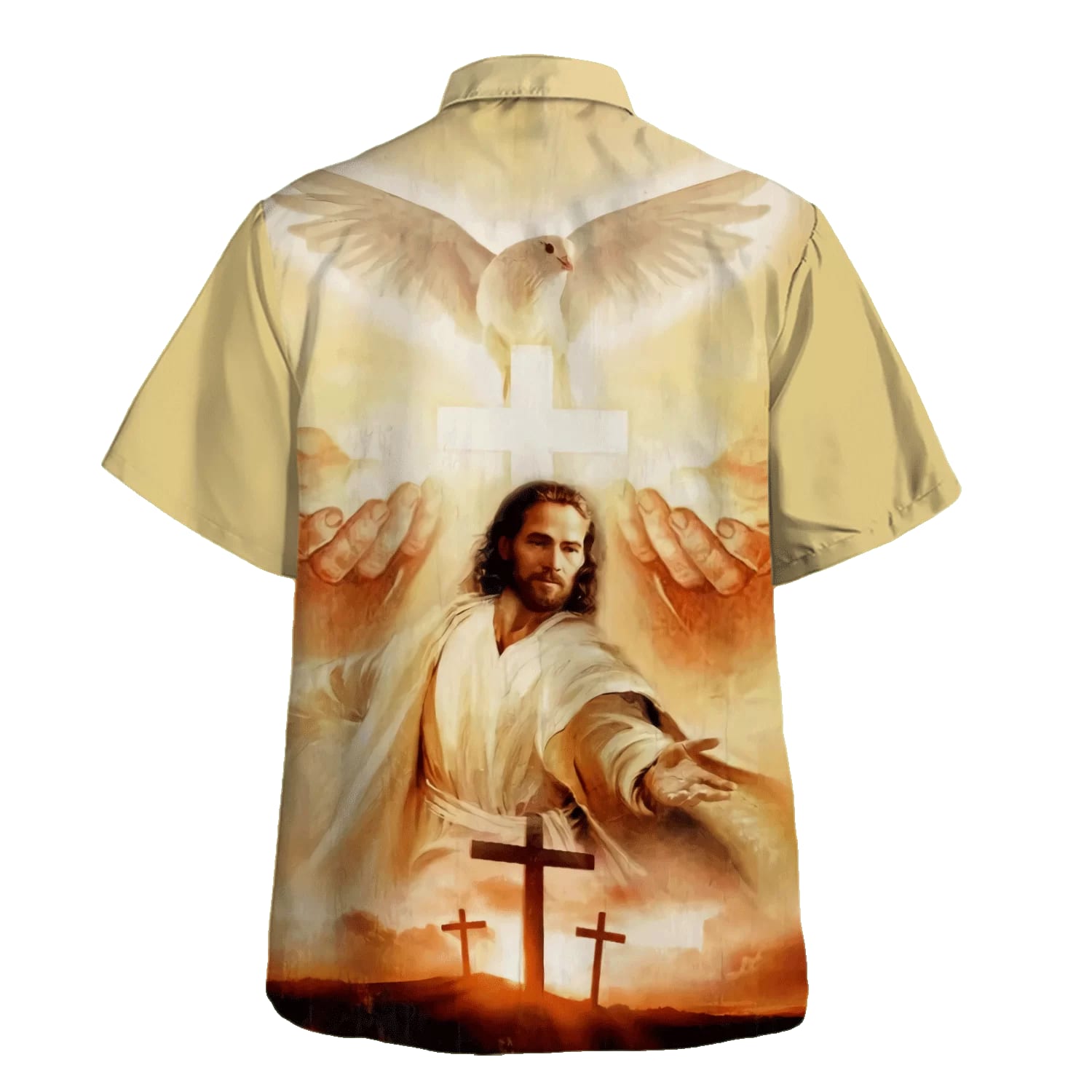 Jesus Christ Reaching Out Hand Hawaiian Shirts For Men And Women - Christian Hawaiian Shirt - Hawaiian Summer Shirts