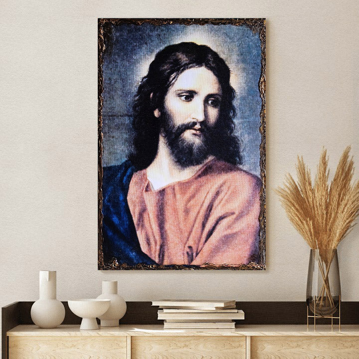 Jesus Christ Religious Art Canvas - Jesus Portrait Picture - Religious Gift - Christian Wall Art Decor
