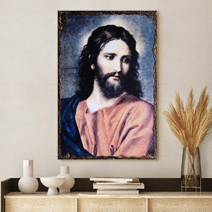 Jesus Christ Religious Art Canvas - Jesus Portrait Picture - Religious Gift - Christian Wall Art Decor