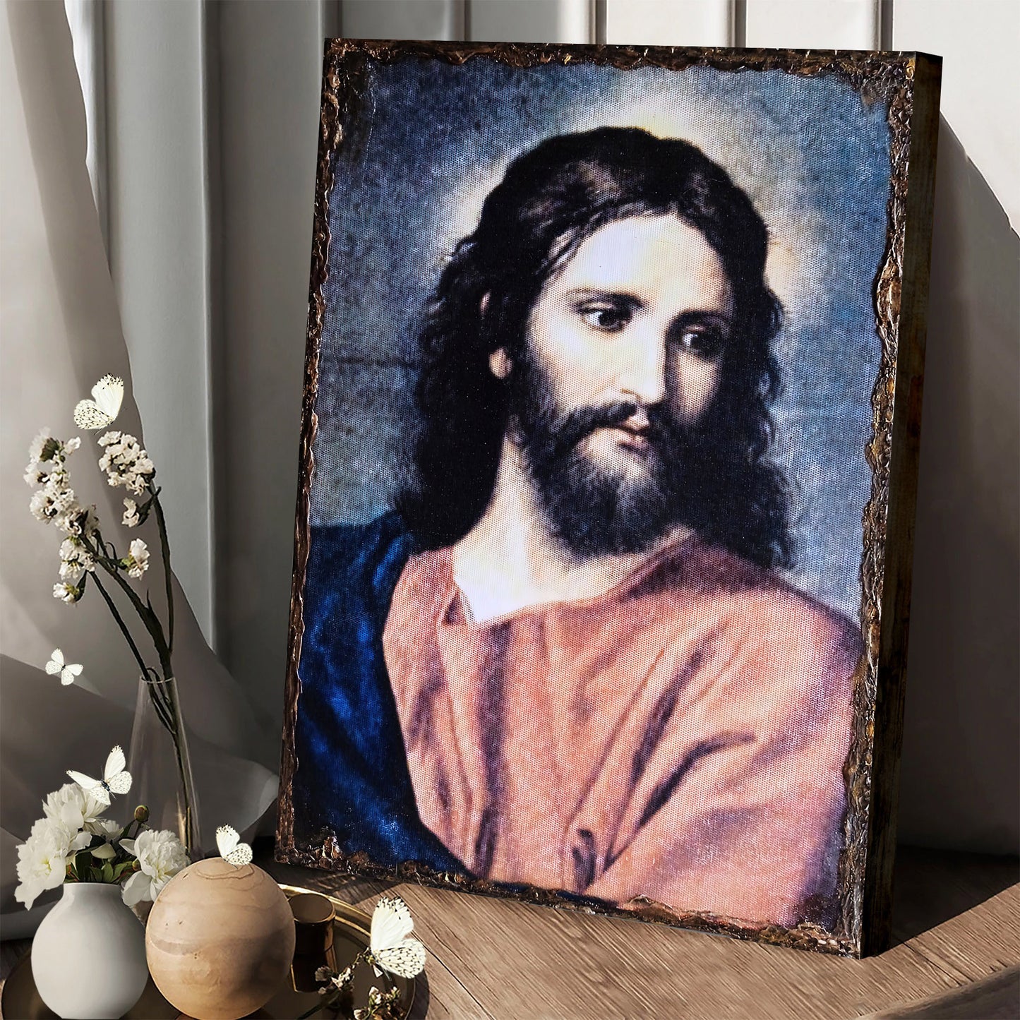 Jesus Christ Religious Art Canvas - Jesus Portrait Picture - Religious Gift - Christian Wall Art Decor