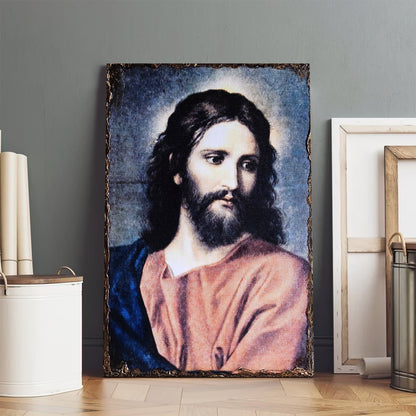 Jesus Christ Religious Art Canvas - Jesus Portrait Picture - Religious Gift - Christian Wall Art Decor