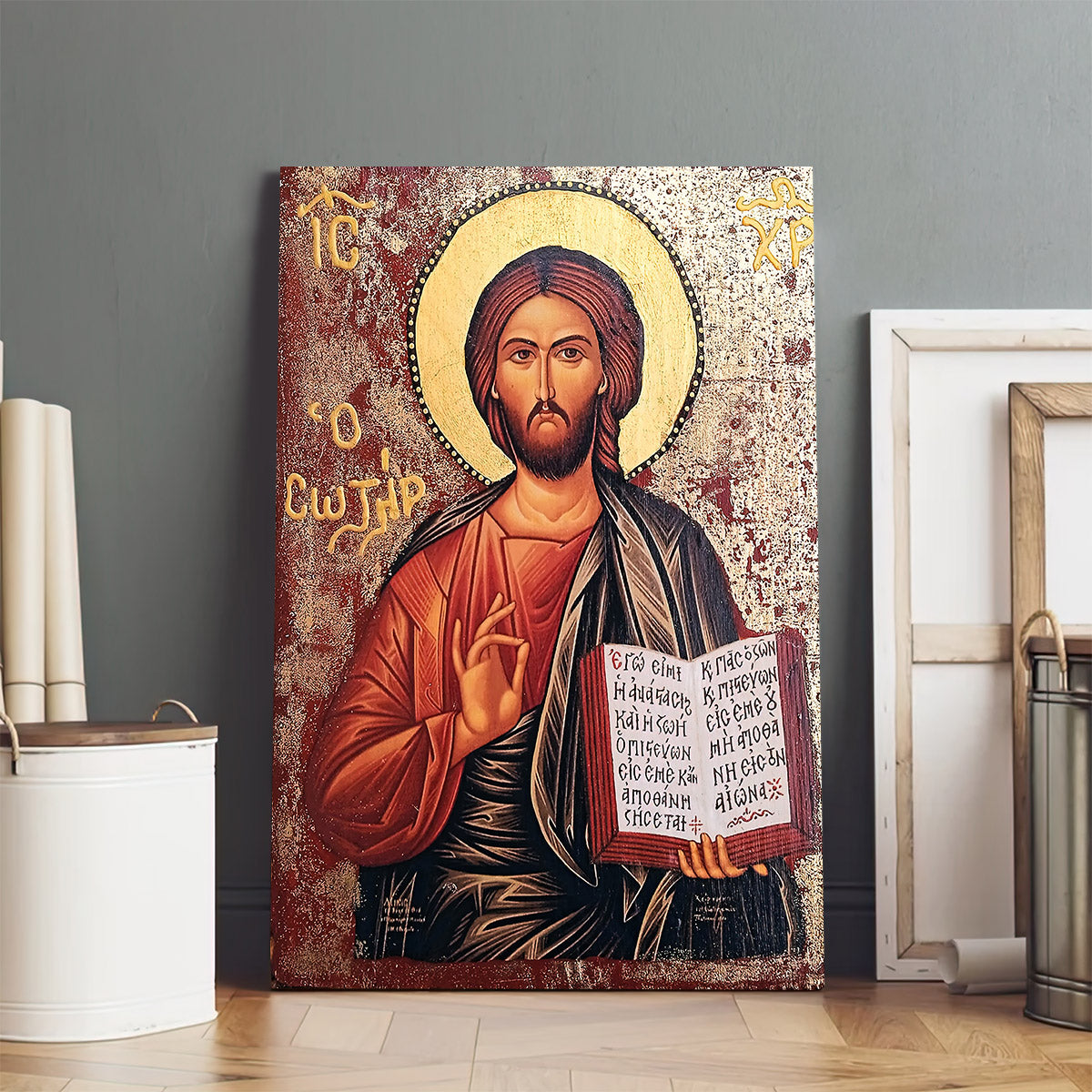 Jesus Christ Religious Canvas Wall Art - Jesus Portrait Picture - Religious Gift - Christian Wall Art Decor