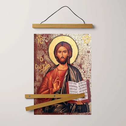 Jesus Christ Religious Hanging Canvas Wall Art - Jesus Portrait Picture - Religious Gift - Christian Wall Art Decor