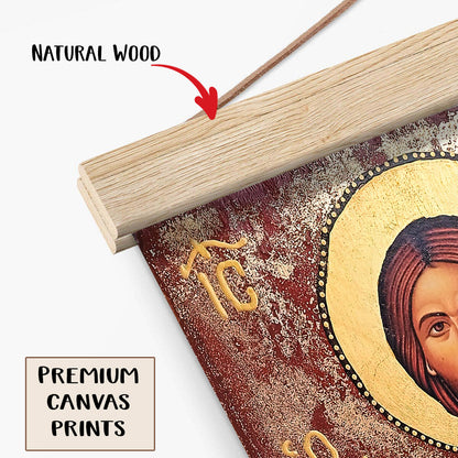 Jesus Christ Religious Hanging Canvas Wall Art - Jesus Portrait Picture - Religious Gift - Christian Wall Art Decor