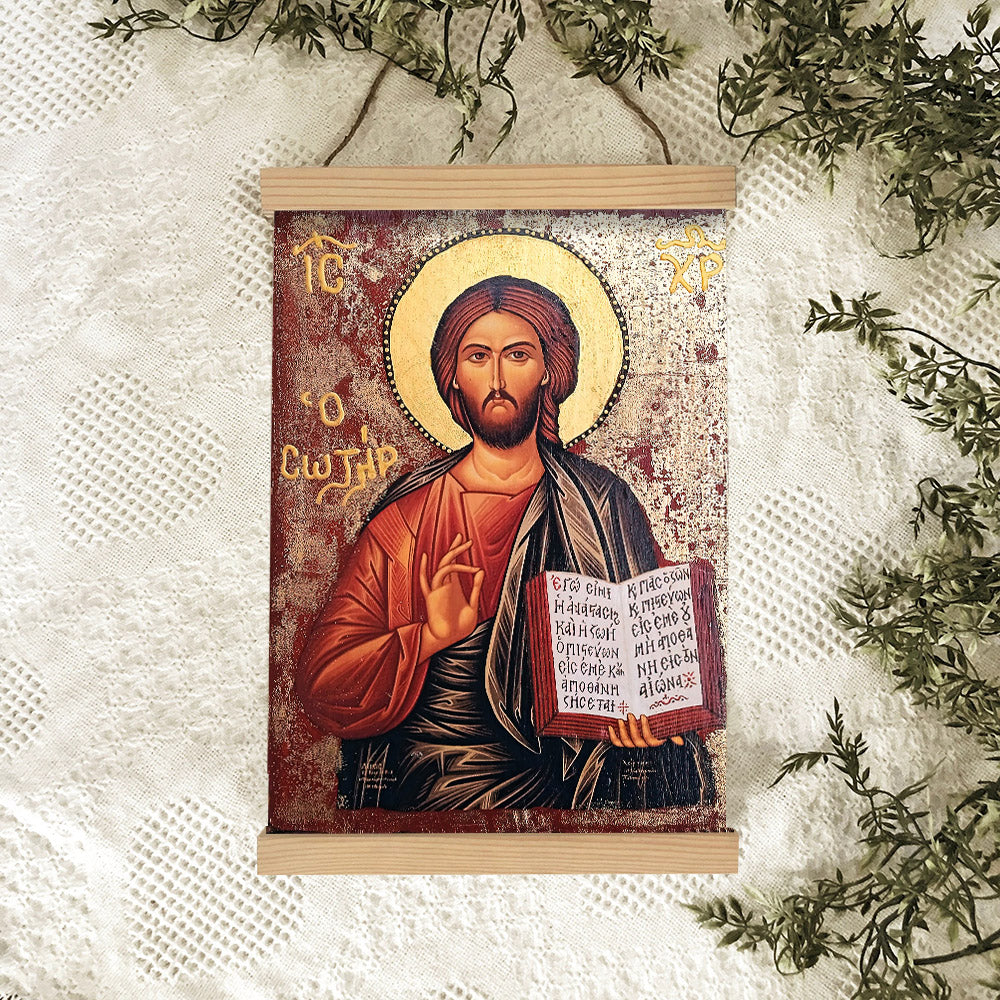 Jesus Christ Religious Hanging Canvas Wall Art - Jesus Portrait Picture - Religious Gift - Christian Wall Art Decor