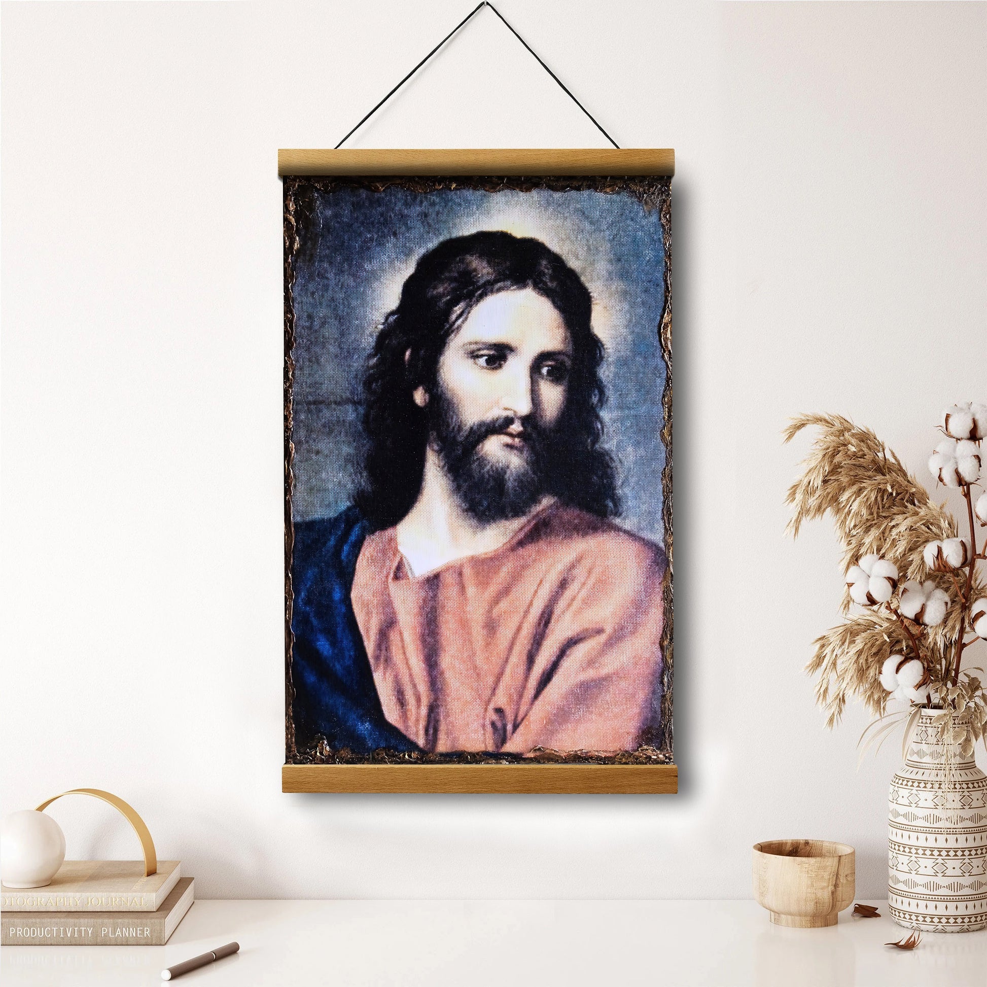 Jesus Christ Religious Hanging Canvas Wall Art 3 - Jesus Portrait Picture - Religious Gift - Christian Wall Art Decor