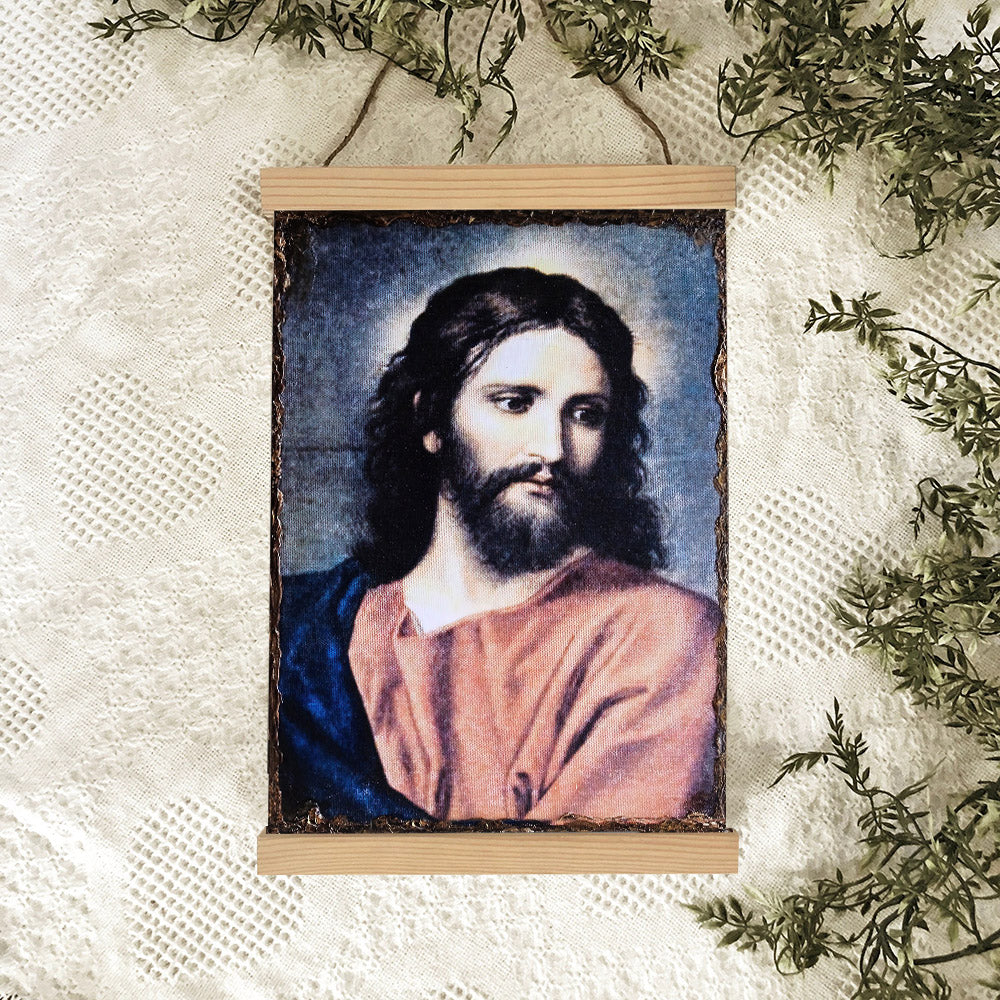 Jesus Christ Religious Hanging Canvas Wall Art 3 - Jesus Portrait Picture - Religious Gift - Christian Wall Art Decor