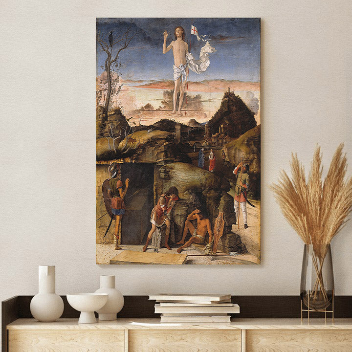 Jesus Christ Resurrection Painting Canvas Picture - Jesus Christ Canvas Art - Christian Wall Canvas