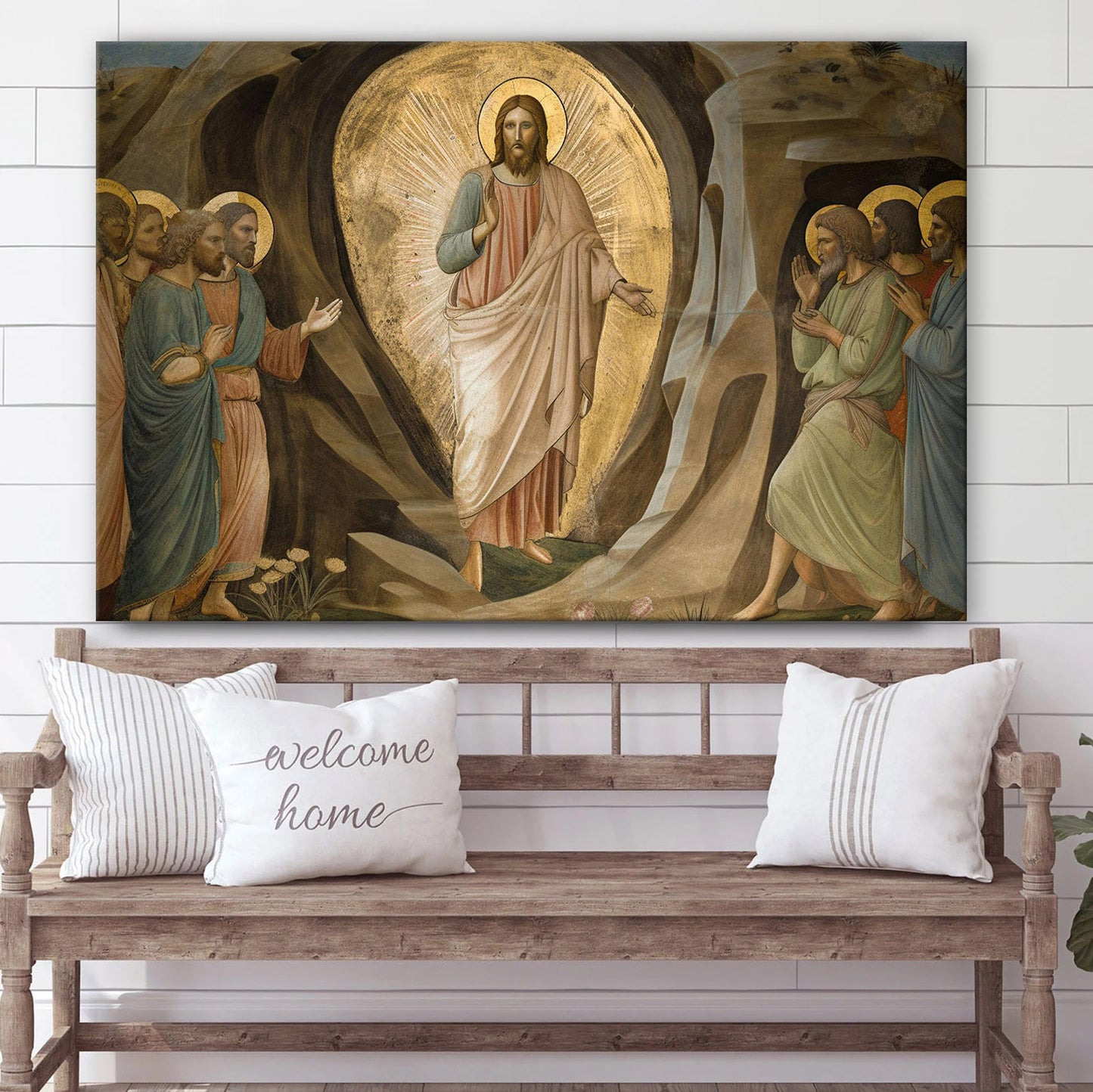 Jesus Christ Risen From The Tomb Art - Canvas Picture - Jesus Canvas Pictures - Christian Wall Art