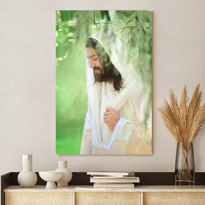 Jesus Christ Smiling Canvas Pictures - Jesus Christ Art - Christian Canvas Wall Art