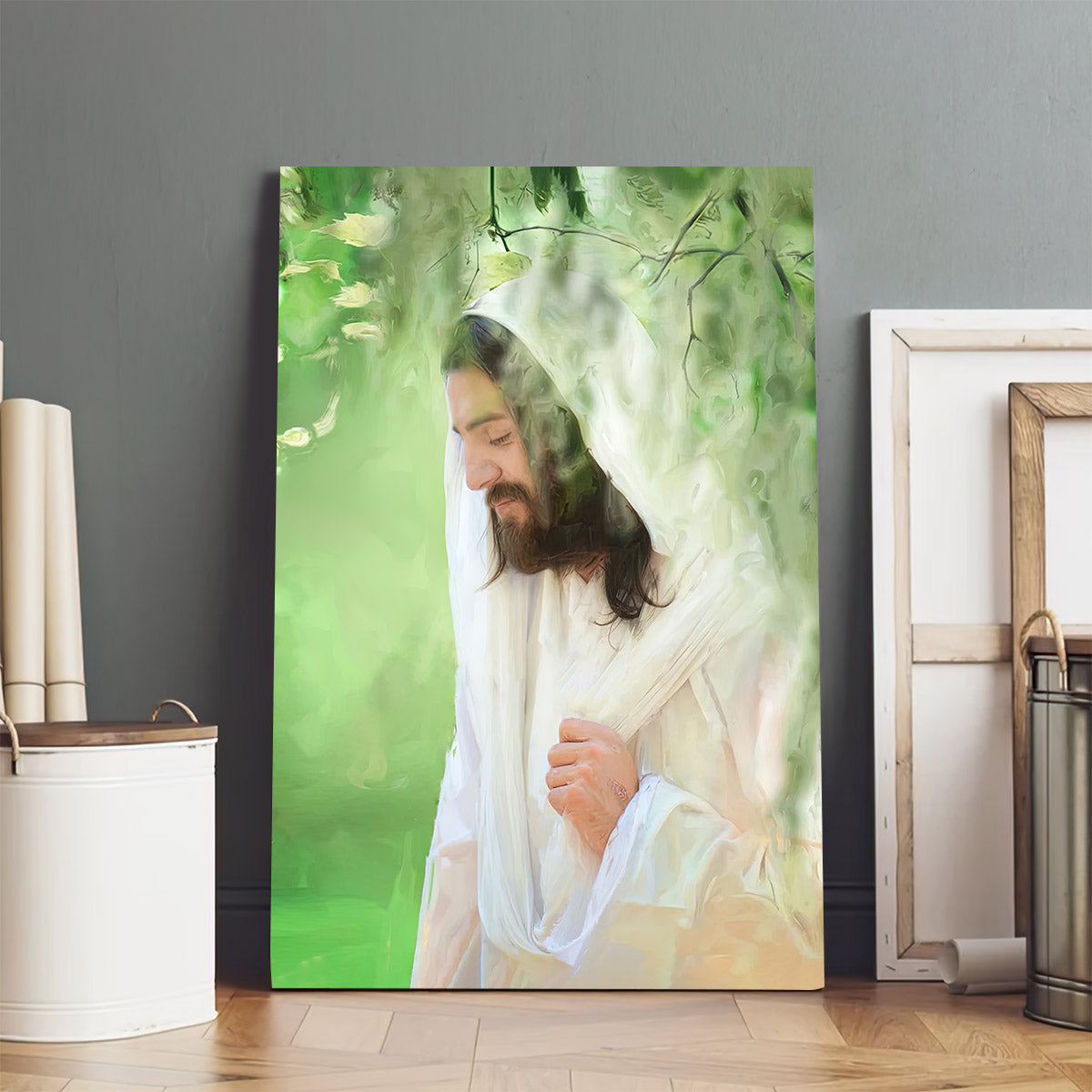 Jesus Christ Smiling Canvas Pictures - Jesus Christ Art - Christian Canvas Wall Art