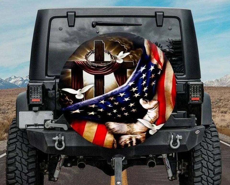 Jesus Christ Spare Tire Cover - Christian Tire Cover