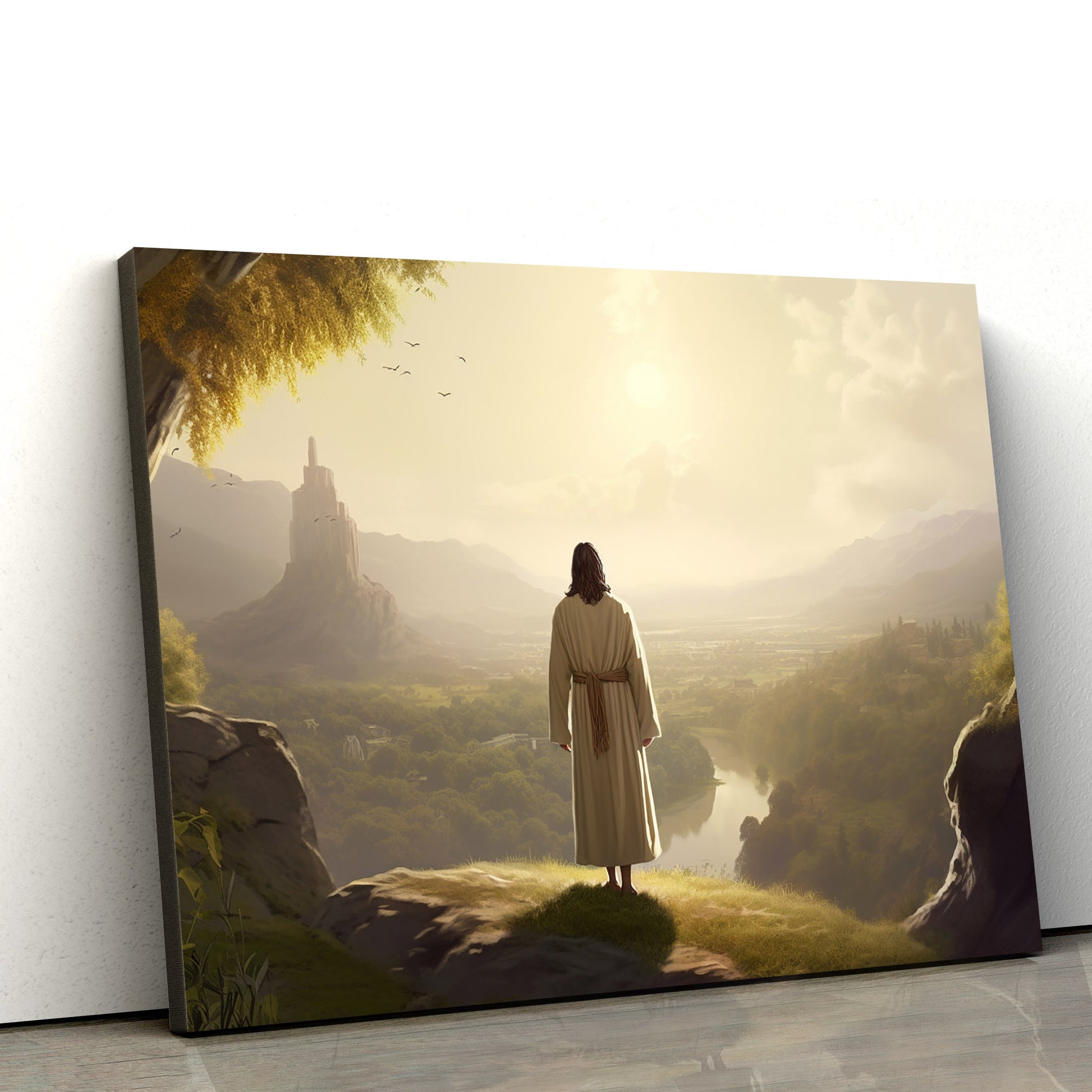 Jesus Christ The Savior - Canvas Picture - Jesus Christ Canvas - Christian Wall Art