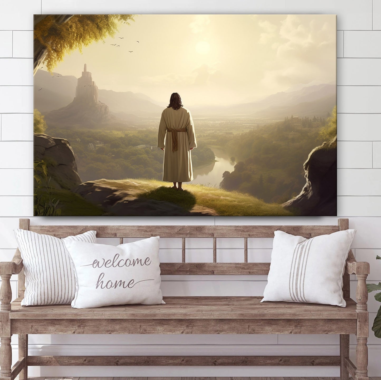Jesus Christ The Savior - Canvas Picture - Jesus Christ Canvas - Christian Wall Art