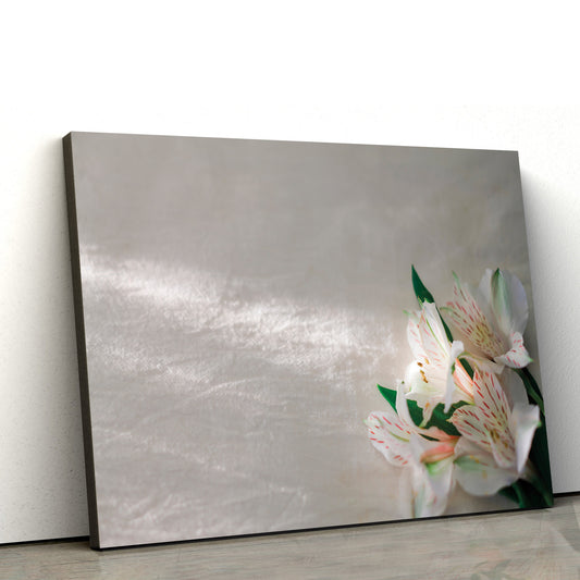 Jesus Christ White And Pink Lilies Canvas Wall Art - Easter Wall Art - Christian Canvas Wall Art
