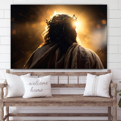 Jesus Christ With Crown Of Thorns - Canvas Pictures - Jesus Canvas Art - Christian Wall Art