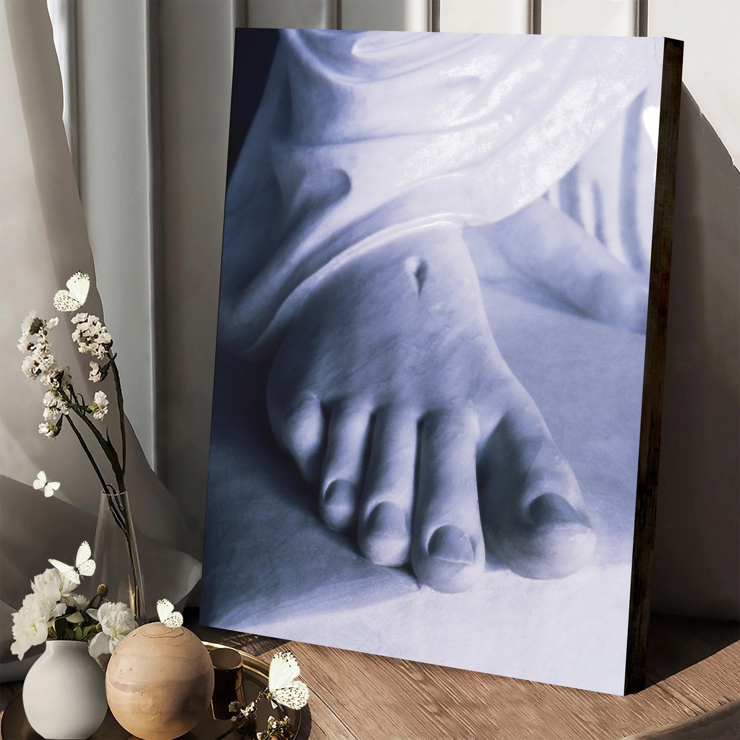 Jesus Christ's Foot Canvas Pictures - Religious Canvas Wall Art - Christian Paintings For Home