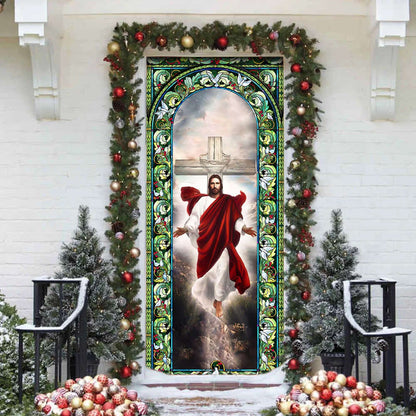 Jesus Christian Door Cover - Religious Door Decorations - Christian Home Decor