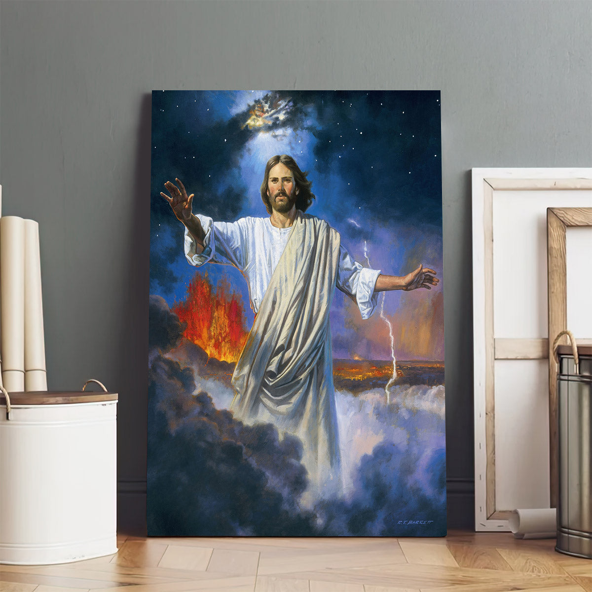 Jesus Christian God Canvas Picture - Jesus Christ Canvas Art - Christian Wall Canvas