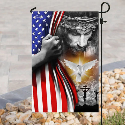 Jesus Christian Peace House Flags - Christian Garden Flags - Outdoor Christian Flag