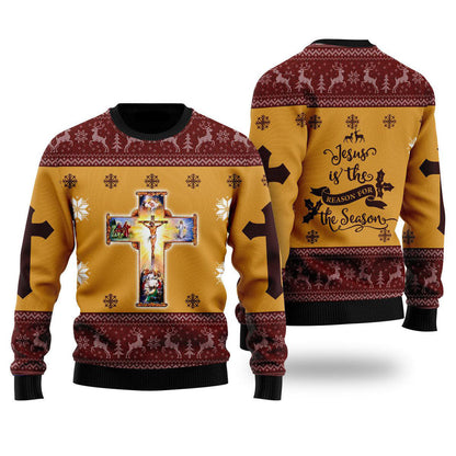 Jesus Christmas Ugly Christmas Sweater For Men & Women - Jesus Christ Sweater - Christian Shirts Gifts Idea